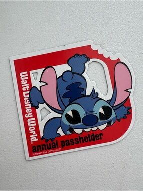 DISNEY | Annual Passholder Stitch Magnet Official Lilo & Stitch WDW Disney Parks